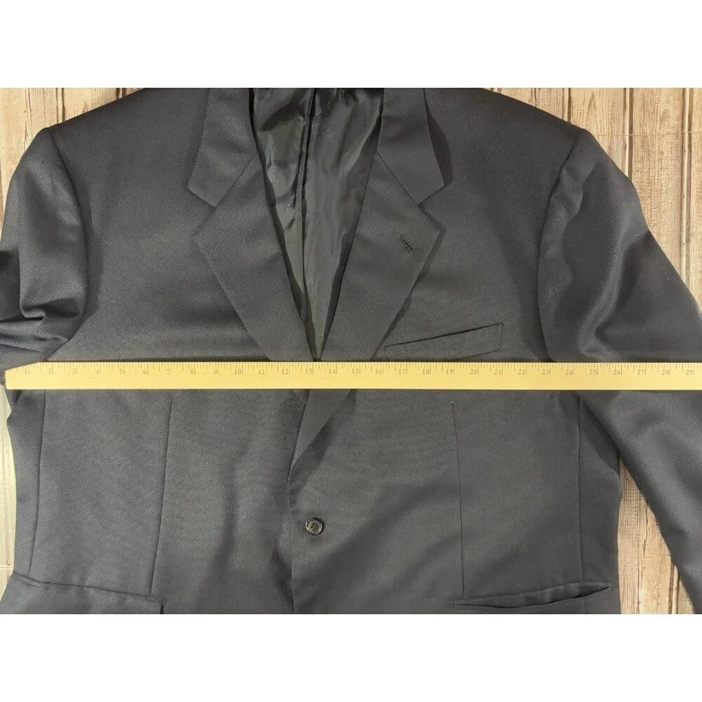 Brioni Traiano 100% Wool knit Blazer Jacket size 50 color Navy made in Italy